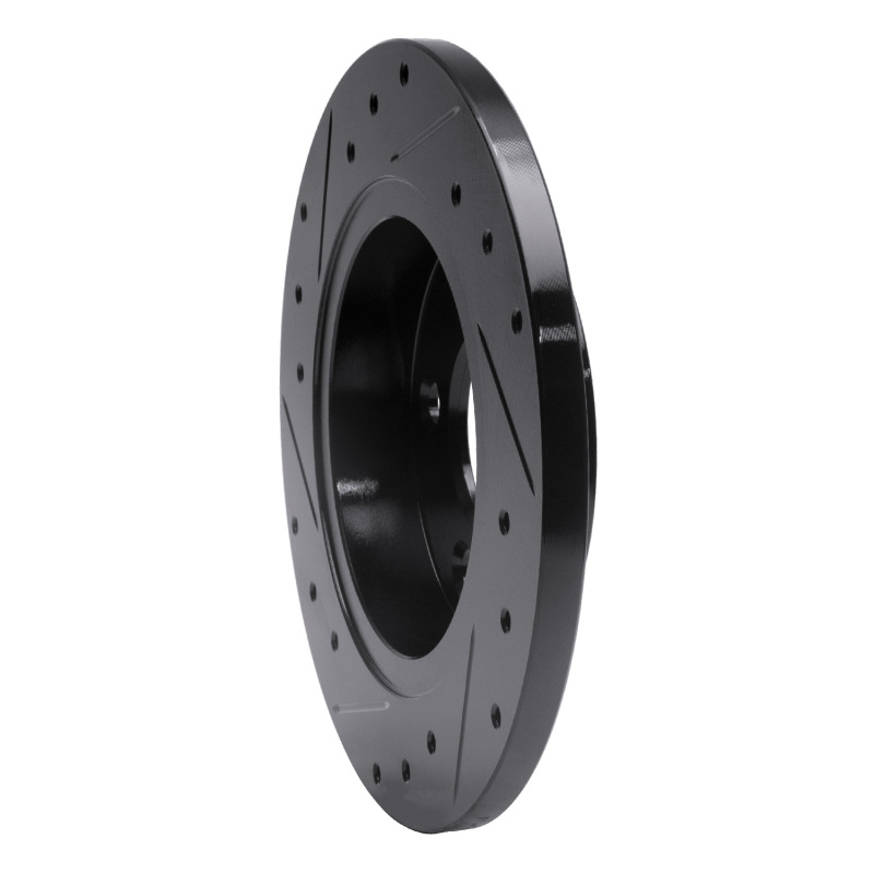 Ford Taurus Brake Rotor (1) - Rear Right - R1 Concepts - Drilled & Slotted - Black - `93-`05